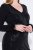 Ulla Popken 845145 Robe à sequins Noir - Robes de soirée - Robes de soirée grande taille