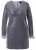 Ulla Popken 845145 Robe à sequins à col V Argent - Robes de soirée - Robes de soirée grande taille
