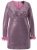 Ulla Popken 845145 Robe à sequins à col V Rose - Robes de soirée - Robes de soirée grande taille