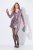 Ulla Popken 845145 Robe à sequins à col V Rose - Robes de soirée - Robes de soirée grande taille