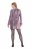 Ulla Popken 845145 Robe à sequins à col V Rose - Robes de soirée - Robes de soirée grande taille
