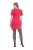 Ulla Popken 845148 Robe moulante fleurie Magenta - Robes - Robes pour toutes les tailles