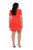 Ulla Popken 845150 Robe moulante à manches courtes Rouge - Robes - Robes pour toutes les tailles