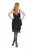 Ulla Popken 845152 Robe sans manches Noir - Robes de soirée - Robes de soirée grande taille