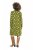 Ulla Popken 845190 Robe en jersey fleurie Turquoise - Robes en jersey - 