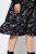 Ulla Popken 845287 Robe mi-longue imprimée Noir - Robes midi - Robes midi grande taille