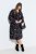 Ulla Popken 845287 Robe mi-longue imprimée Noir - Robes midi - Robes midi grande taille
