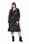 Ulla Popken 845287 Robe mi-longue imprimée Noir - Robes midi - Robes midi grande taille