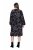 Ulla Popken 845287 Robe mi-longue imprimée Noir - Robes midi - Robes midi grande taille