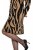 Ulla Popken 845378 Robe en maille à imprimé animal Beige - Robes de soirée - Robes de soirée grande taille