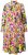 Ulla Popken 845512 Robe chemise fleurie Rouge baie - Robes midi - Robes midi grande taille