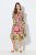 Ulla Popken 845512 Robe chemise fleurie Rouge baie - Robes midi - Robes midi grande taille