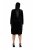 Ulla Popken 845573 Robe en velours à manches longues Noir - Robes de soirée - Robes de soirée grande taille