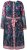 Ulla Popken 845649 Robe en mousseline fleurie Bleu marine - Robes midi - Robes midi grande taille