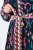 Ulla Popken 845649 Robe en mousseline fleurie Bleu marine - Robes midi - Robes midi grande taille