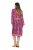 Ulla Popken 845649 Robe mi-longue à manches longues Rouge baie - Robes midi - Robes midi grande taille