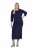 Ulla Popken 845705 Robe en jersey Bleu marine - Robes midi - Robes midi grande taille