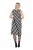 Ulla Popken 845784 Robe en maille rayée Noir - Robes d'été - Robes d'été grande taille
