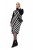 Ulla Popken 845784 Robe en maille rayée Noir - Robes d'été - Robes d'été grande taille