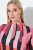 Ulla Popken 845794 Robe en jersey imprimée Rose - Robes - Robes pour toutes les tailles