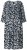 Ulla Popken 845825 Robe mi-longue fleurie à manches 3/4 Noir - Robes midi - Robes midi grande taille