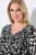 Ulla Popken 845825 Robe mi-longue fleurie à manches 3/4 Noir - Robes midi - Robes midi grande taille