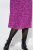 Ulla Popken 845825 Robe mi-longue fleurie à col V Lilas - Robes midi - Robes midi grande taille