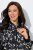 Ulla Popken 845841 Veste fleurie réversible à col teddy Noir - Vestes - Vestes femme grande taille