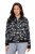 Ulla Popken 845841 Veste fleurie réversible à col teddy Noir - Vestes - Vestes femme grande taille