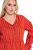 Ulla Popken 845863 Robe mi-longue rayée à ceinture à nouer Corail - Robes midi - Robes midi grande taille