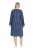 Ulla Popken 845863 Robe rayée à col V Bleu marine - Robes - Robes pour toutes les tailles