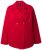 Ulla Popken 846021 Manteau en polaire Rouge - Manteaux - Manteaux femme grande taille
