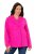 Ulla Popken 846021 Manteau en polaire Rose - Manteaux - Manteaux femme grande taille