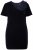 Ulla Popken 846051 Robe en velours à manches courtes Bleu marine - Robes de soirée - Robes de soirée grande taille