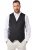 JP1880 846089 Gilet en molleton Noir - Costumes - Costumes grandes tailles 