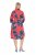 Ulla Popken 846164 Robe chemise fleurie Rouge - Robes midi - Robes midi grande taille