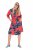 Ulla Popken 846164 Robe chemise fleurie Rouge - Robes midi - Robes midi grande taille