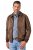 JP1880 846200 Blouson bomber aspect daim Brun foncé - Vestes - Vestes Homme Grandes Tailles