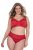 Ulla Popken 846235 Shorties en dentelle Rouge - Culottes - 