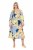 Ulla Popken 846330 Robe longue fleurie Bleu clair - Robes maxi - Robes maxi grande taille