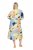Ulla Popken 846330 Robe longue fleurie Bleu clair - Robes maxi - Robes maxi grande taille