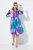 Ulla Popken 846351 Robe chemise imprimée Lilas - Robes midi - Robes midi grande taille