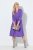 Ulla Popken 846373 Robe sweat trapèze à manches 3/4 Lilas - Robes - Robes pour toutes les tailles