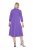 Ulla Popken 846373 Robe sweat trapèze à manches 3/4 Lilas - Robes - Robes pour toutes les tailles
