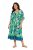 Ulla Popken 846493 Robe imprimée Pétrole - Caftans - 