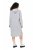 Ulla Popken 846886 Robe sweat à capuche Gris chiné - Robes sweat - 