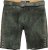 JP1880 846895 Bermuda en cuir de chèvre velours Olive foncé - Shorts - Shorts hommes grande taille