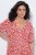 Ulla Popken 846912 Robe mi-longue imprimée Corail - Robes midi - Robes midi grande taille