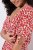 Ulla Popken 846912 Robe mi-longue imprimée Corail - Robes midi - Robes midi grande taille