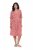 Ulla Popken 846912 Robe mi-longue imprimée Corail - Robes midi - Robes midi grande taille